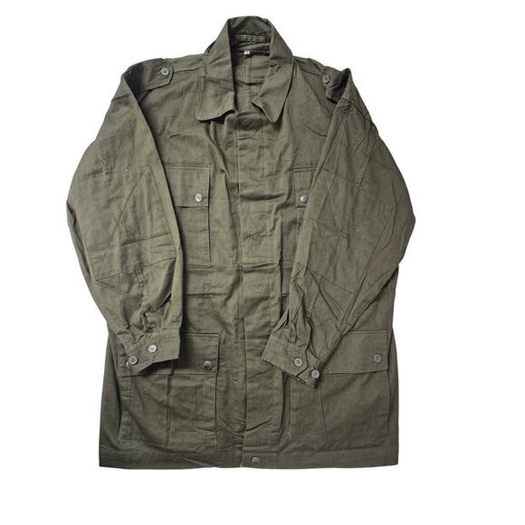 Army Green Military Style 4 Pocket Utility Jacket Sz 48 100% Cotton UNUSED - Picture 1 of 5